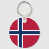 Porte-clés Drapeau de la Norvège (Verso)