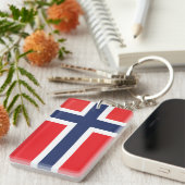 PORTE-CLÉS DRAPEAU DE LA NORVÈGE (Devant droit)