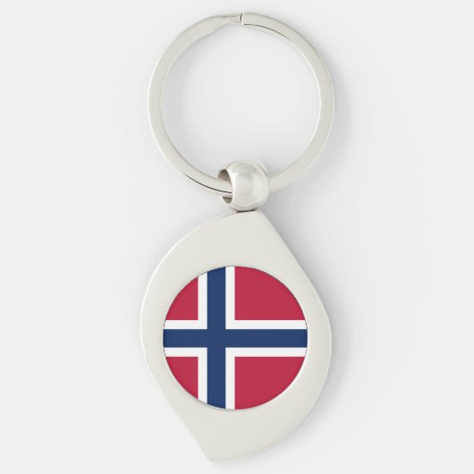 Porte-clés Drapeau de la Norvège (Devant)