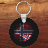 Porte-clés Drapeau de la Norvège (Recto)