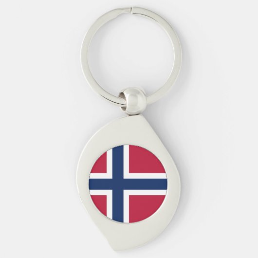 Porte-clés Drapeau de la Norvège (Devant)