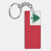 Porte-clés Drapeau de la Nouvelle-Angleterre (pin seulement) (Devant gauche)