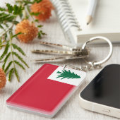 Porte-clés Drapeau de la Nouvelle-Angleterre (pin seulement) (Devant droit)