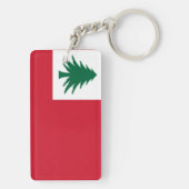 Porte-clés Drapeau de la Nouvelle-Angleterre (pin seulement) (Dos)