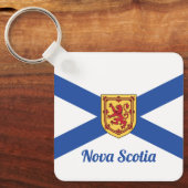 Porte-clés Drapeau de la Nouvelle-Écosse pour Bluenosers (Recto)