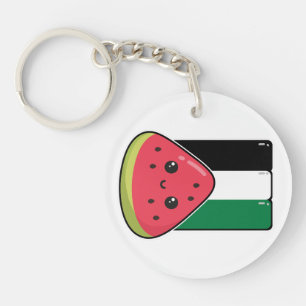 Porte-clés Drapeau de la Palestine mignonne avec Palestin san
