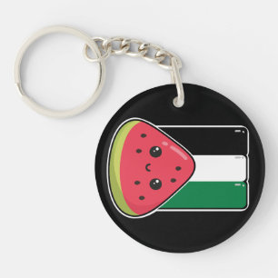 Porte-clés Drapeau de la Palestine mignonne avec Palestin san