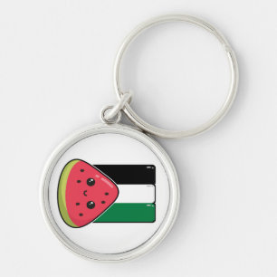 Porte-clés Drapeau de la Palestine mignonne avec Palestin san