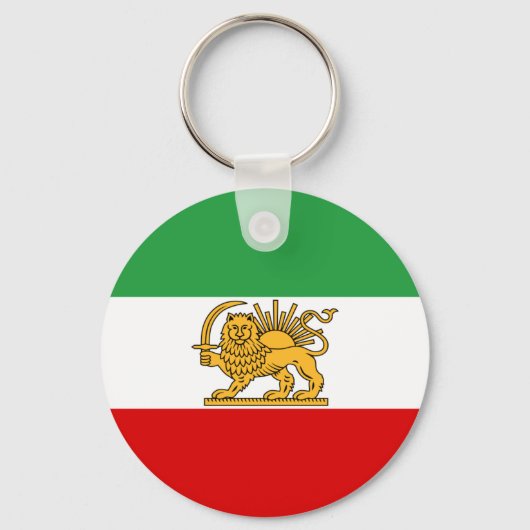 Porte-clés Drapeau de la Perse / Iran (1964-1980) (Recto)