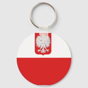 Porte-clés drapeau de la pologne