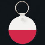 Porte-clés Drapeau de la Pologne<br><div class="desc">Drapeau patriotique de la Pologne.</div>