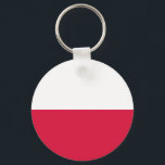 Porte-clés Drapeau de la Pologne<br><div class="desc">Drapeau patriotique de la Pologne.</div>