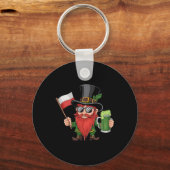 Porte-clés Drapeau de la Pologne drôle de la Saint-Patrick Po (Recto)