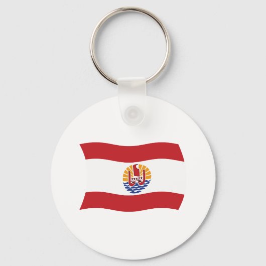 Porte-clés Drapeau de la Polynésie française (Recto)