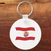 Porte-clés Drapeau de la Polynésie française (Recto)