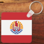 Porte-clés Drapeau de la Polynésie française (Verso)