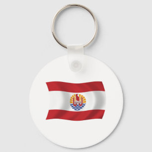 Porte-clés Drapeau de la Polynésie française