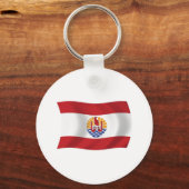 Porte-clés Drapeau de la Polynésie française (Recto)