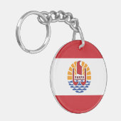 Porte-clés Drapeau de la Polynésie française (Devant gauche)