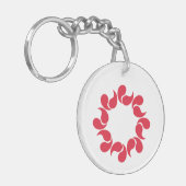 Porte-clés Drapeau de la préfecture de Saitama, Japon (Devant gauche)