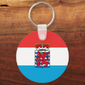 Porte-clés Drapeau de la Province de Luxembourg, Belgique (Recto)