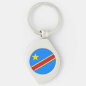 Porte-clés Drapeau de la RD Congo (Devant)