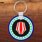 Porte-clés Drapeau de la région autonome de Bougainville (Recto)