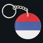 Porte-clés Drapeau de la Republika Srpska<br><div class="desc">Drapeau patriotique de la Republika Srpska.</div>