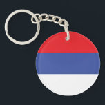 Porte-clés Drapeau de la Republika Srpska<br><div class="desc">Drapeau patriotique de la Republika Srpska.</div>