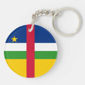 Porte-clés Drapeau de la République centrafricaine (Dos)