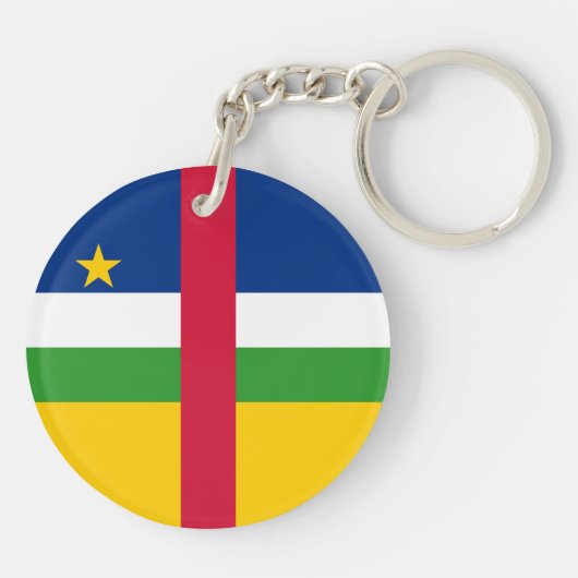 Porte-clés Drapeau de la République centrafricaine (Dos)