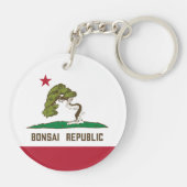 Porte-clés Drapeau de la République de Bonsai (Dos)