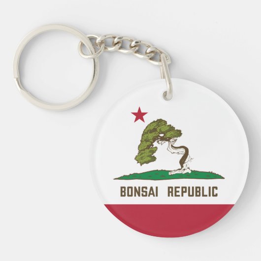 Porte-clés Drapeau de la République de Bonsai (Devant)