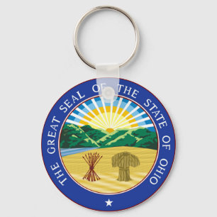 Porte-clés drapeau de la république de l'Ohio