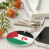 Porte-clés Drapeau de la République démocratique arabe sahrao (Devant droit)