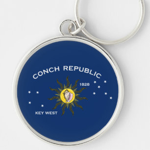 Porte-clés Drapeau de la République des Conques Key West Flor