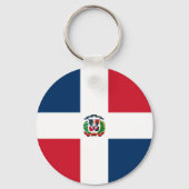 Porte-clés Drapeau de la République Dominicaine (Recto)