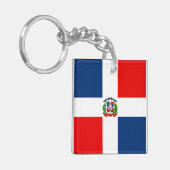 Porte-clés Drapeau de la République Dominicaine (Devant gauche)