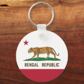 Porte-clés Drapeau de la République du Bengale de Tiger (Recto)
