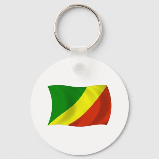 Porte-clés Drapeau de la République du Congo (Recto)