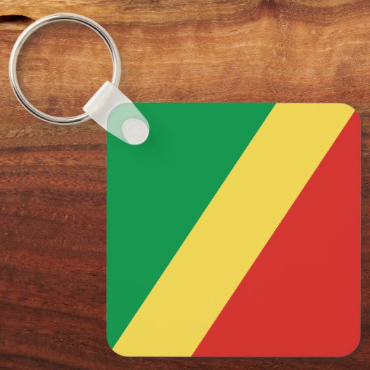 Porte-clés Drapeau de la République du Congo (Recto)