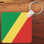 Porte-clés Drapeau de la République du Congo (Verso)