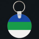 Porte-clés Drapeau de la République Komi<br><div class="desc">Drapeau patriotique de la République Komi</div>