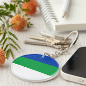 Porte-clés Drapeau de la République Komi (Devant droit)