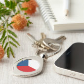 Porte-clés Drapeau de la République tchèque (Côté )
