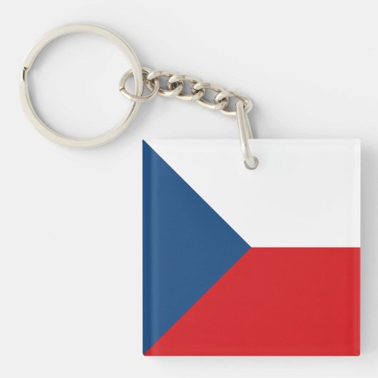 Porte-clés Drapeau de la République tchèque (Devant)