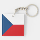 Porte-clés Drapeau de la République tchèque (Dos)
