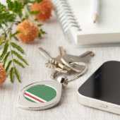 Porte-clés Drapeau de la République tchétchène d'Ichkérie (Côté )