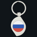 Porte-clés Drapeau de la Russie<br><div class="desc">Drapeau patriotique de la Russie.</div>