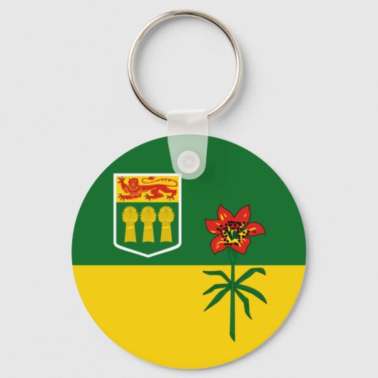 Porte-clés Drapeau de la Saskatchewan (CANADA) (Recto)